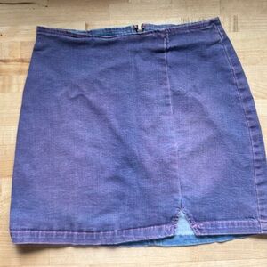 wild fable Purple Denim Mini Skirt